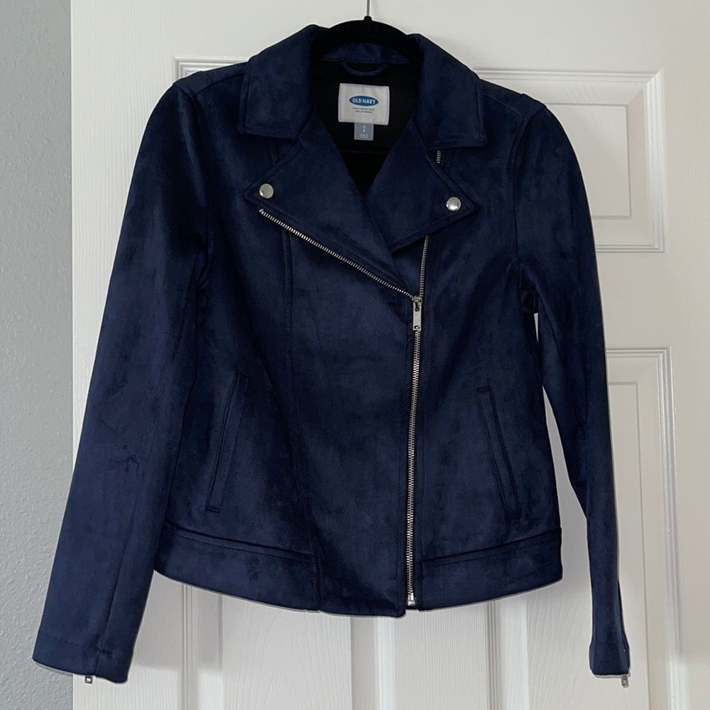 Old Navy faux suede Navy Jacket